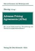 Kartonierter Einband Advance Pricing Agreements (APAs) von 
