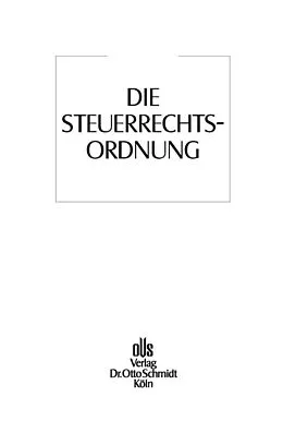 E-Book (pdf) Die Steuerrechtsordnung, Band 3 von Klaus Tipke