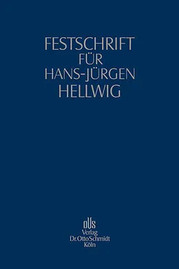 E-Book (pdf) Festschrift für Hans-Jürgen Hellwig von 