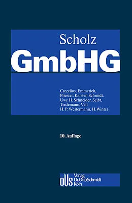 E-Book (pdf) GmbH-Gesetz Set von Hans- Joachim Priester, Georg Bitter, Karsten Schmidt