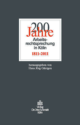 E-Book (pdf) 200 Jahre Arbeitsrechtsprechung in Köln von 