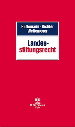 E-Book (pdf) Landesstiftungsrecht von Markus Büch, Wilhelm-Albrecht Achilles, Christine Franzius
