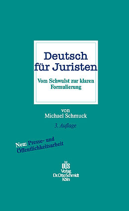 E-Book (pdf) Deutsch für Juristen von Michael Schmuck