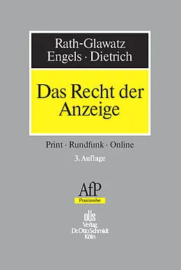 E-Book (pdf) Das Recht der Anzeige von Christian Dietrich, Michael Rath-Glawatz, Stefan Engels
