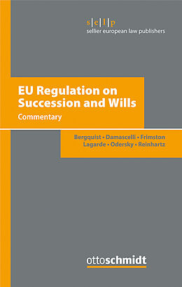 eBook (pdf) EU Regulation on Succession and Wills de Paul Lagarde, Ulf Bergquist, Felix Odersky