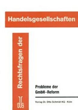 Kartonierter Einband Probleme der GmbH-Reform von 