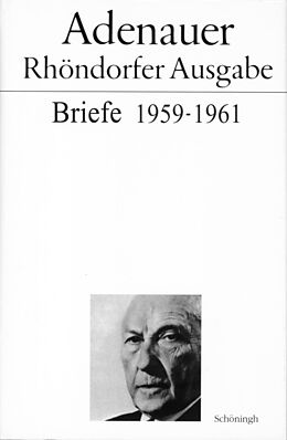 Fester Einband Adenauer Briefe 1959-1961 von Hans Peter Mensing, Hans-Peter Schwarz, Rudolf Morsey