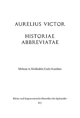 Fester Einband Aurelius Victor von 