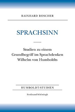 Kartonierter Einband Sprachsinn von Rainhard Roscher