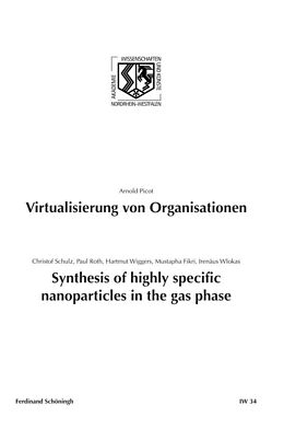 Kartonierter Einband Virtualisierung von Organisationen. Synthesis of highly specific Nanoparticles in the gas phase von Arnold Picot, Christof Schulz, Arnold Picot. Christof Schulz