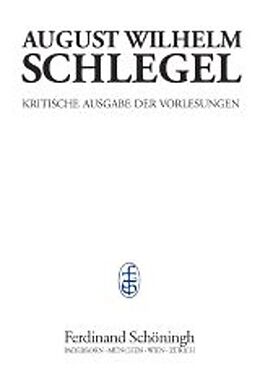 Fester Einband Vorlesungen über Ästhetik II/1 (18031827) von August Wilhelm Schlegel