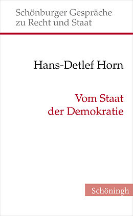 Fester Einband Vom Staat der Demokratie von Hans-Detlef Horn