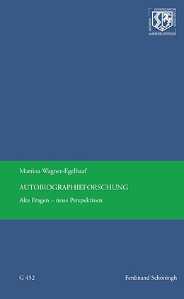 Paperback Autobiographieforschung von Martina Wagner-Egelhaaf