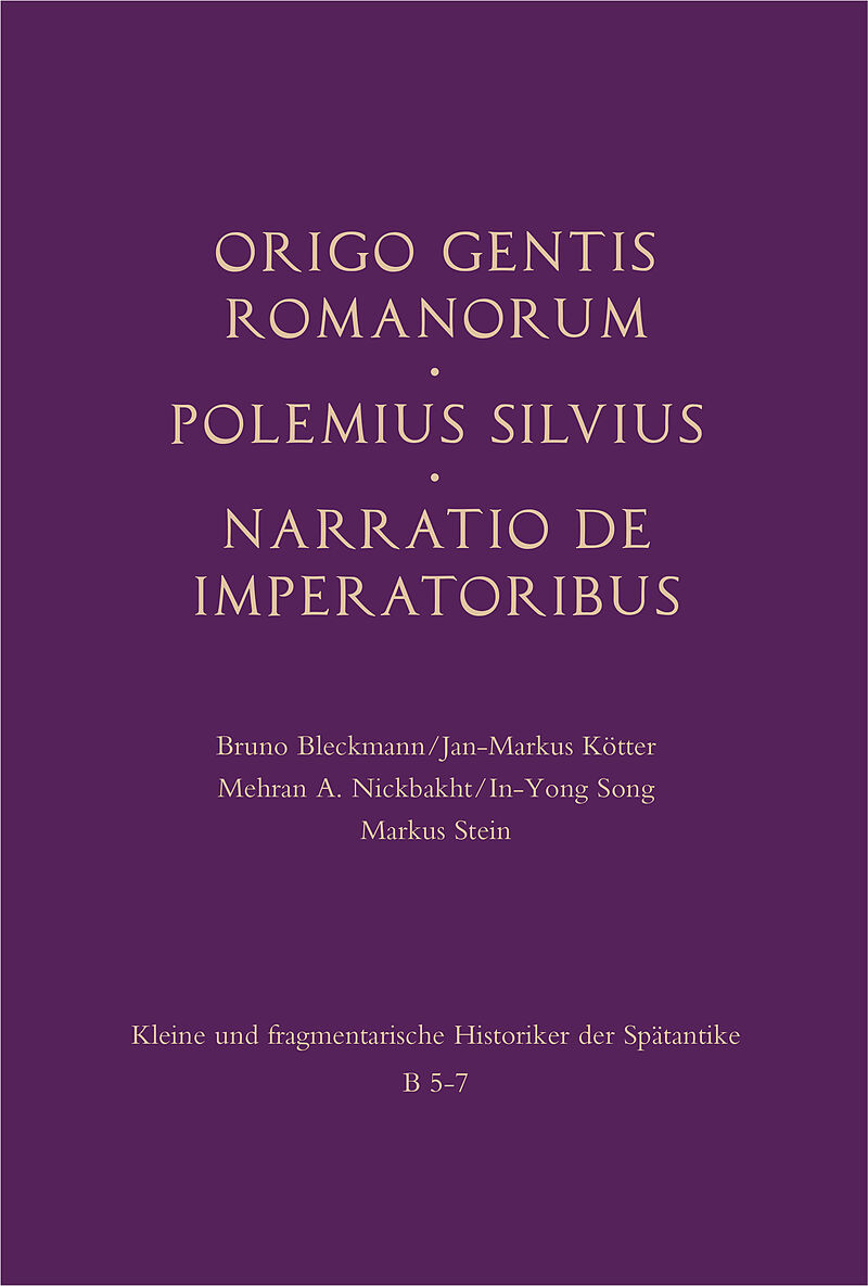 Origo gentis Romanorum  Polemius Silvius  Narratio de imperatoribus