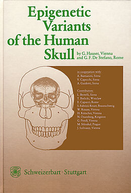 Fester Einband Epigenetic Variants of the Human Skull von G Hauser, G F DeStefano