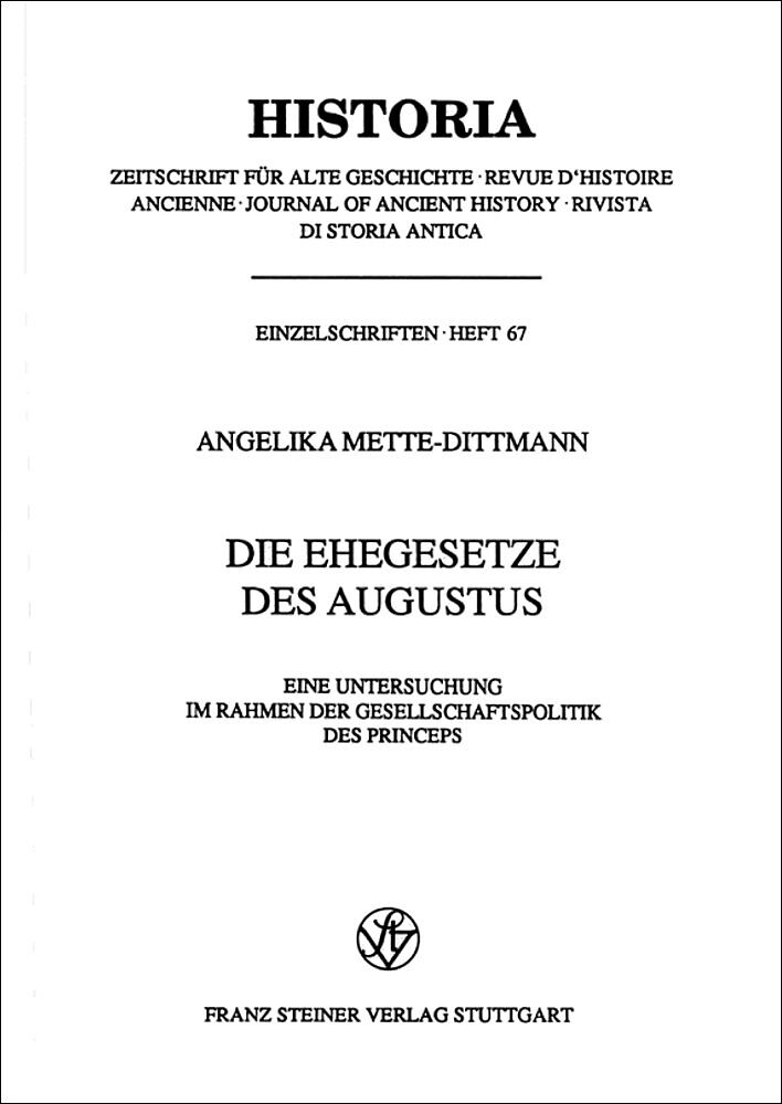 Die Ehegesetze des Augustus