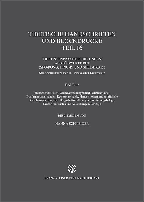 Tibetische Handschriften und Blockdrucke. Gesammelte Werke des Kon-sprul... / Tibetische Handschriften und Blockdrucke