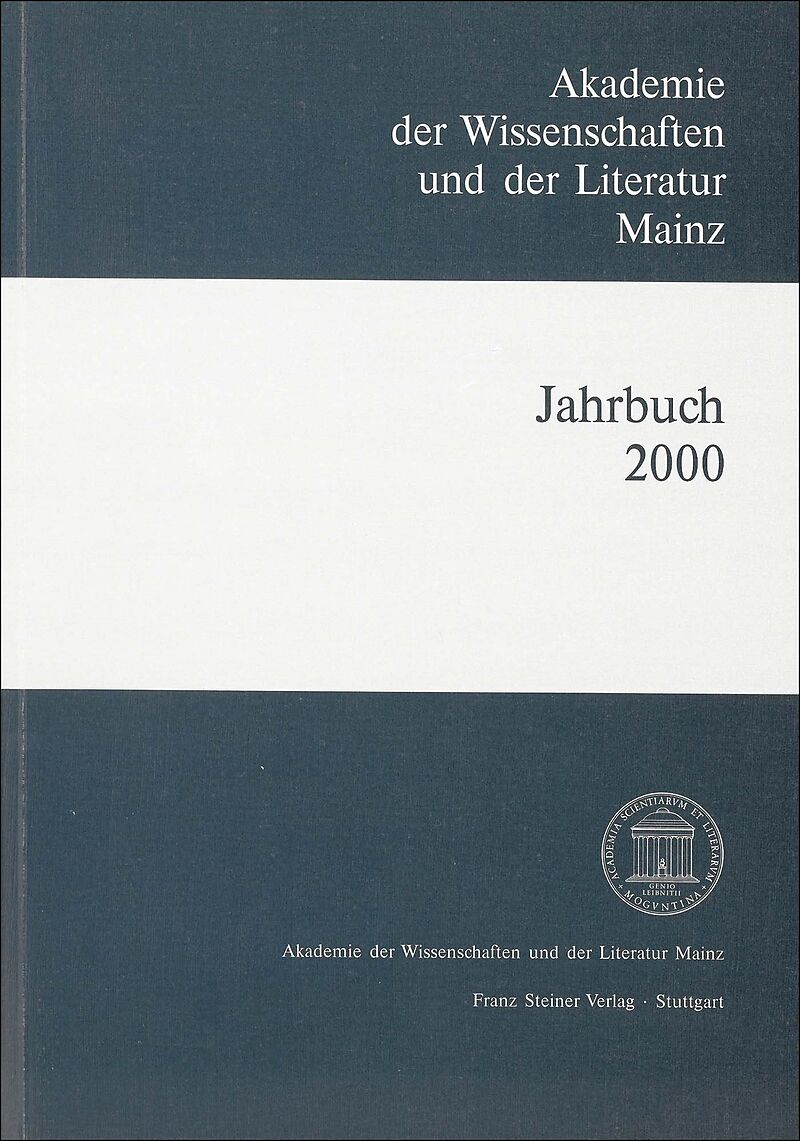 Akademie der Wissenschaften und der Literatur Mainz  Jahrbuch 51 (2000)