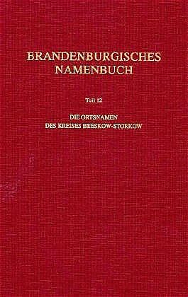 Brandenburgisches Namenbuch. Teil 12
