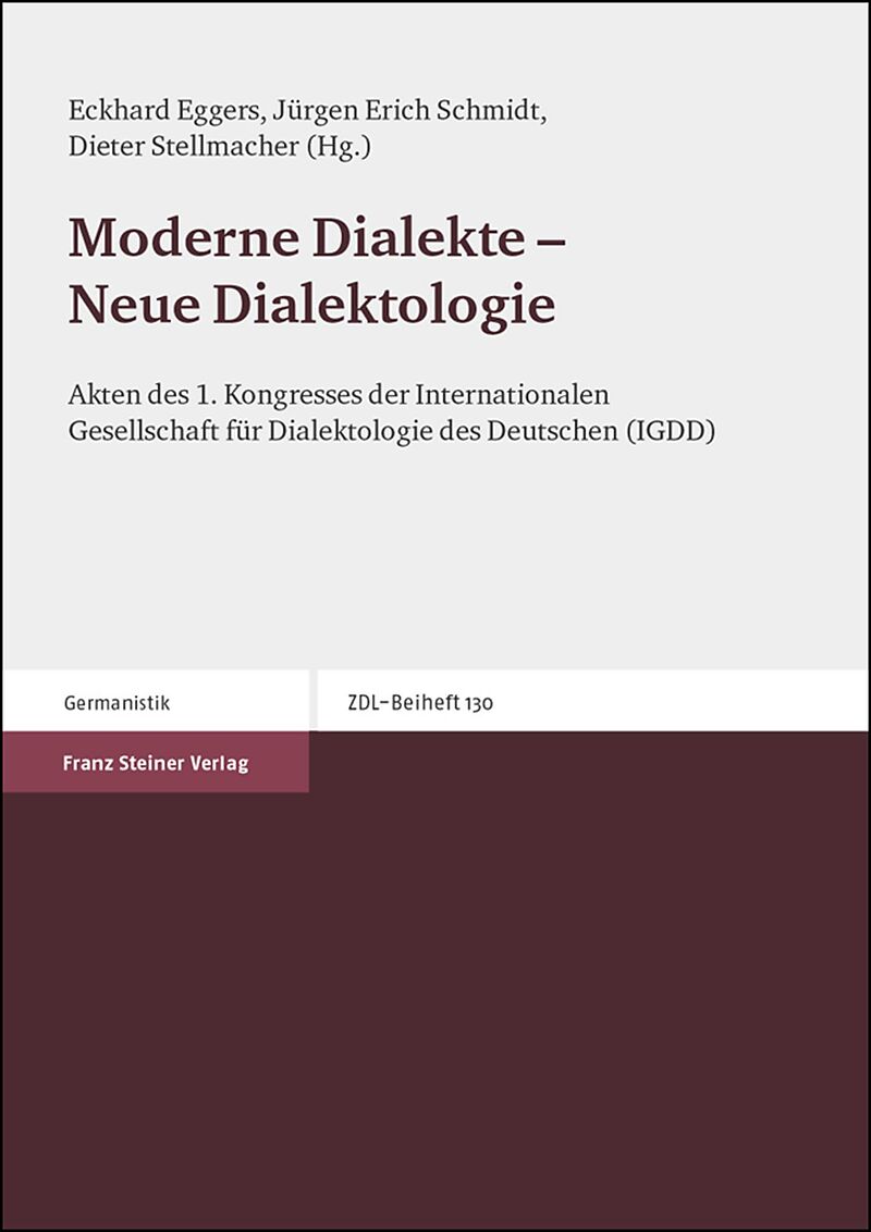 Moderne Dialekte  Neue Dialektologie