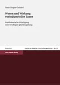 E-Book (pdf) Wesen und Wirkung vorindustrieller Taxen von Hans-Jürgen Gerhard