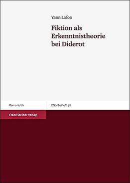 Kartonierter Einband Fiktion als Erkenntnistheorie bei Diderot von Yann Lafon