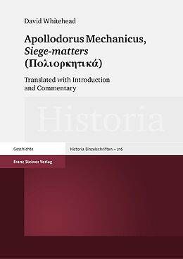 E-Book (pdf) Apollodorus Mechanicus: Siege-matters (Poliorketiká) von 