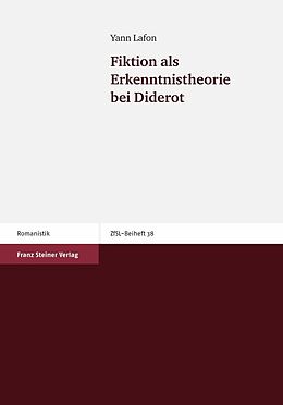 E-Book (pdf) Fiktion als Erkenntnistheorie bei Diderot von Yann Lafon