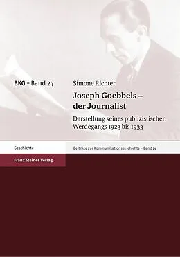 E-Book (pdf) Joseph Goebbels  der Journalist von Simone Richter