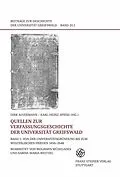 E-Book (pdf) Quellen zur Verfassungsgeschichte der Universität Greifswald. Bd. 1 von Dirk Alvermann, Karl-Heinz Spieß