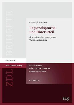 E-Book (pdf) Regionalsprache und Hörerurteil von Christoph Purschke