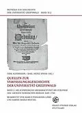 E-Book (pdf) Quellen zur Verfassungsgeschichte der Universität Greifswald. Bd. 2 von Dirk Alvermann, Karl-Heinz Spieß