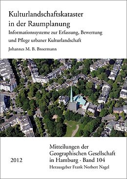 Kartonierter Einband Kulturlandschaftskataster in der Raumplanung von Johannes M. B. Broermann