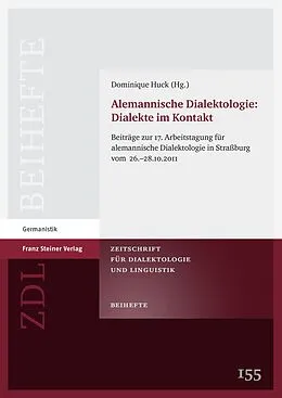 E-Book (pdf) Alemannische Dialektologie: Dialekte im Kontakt von 