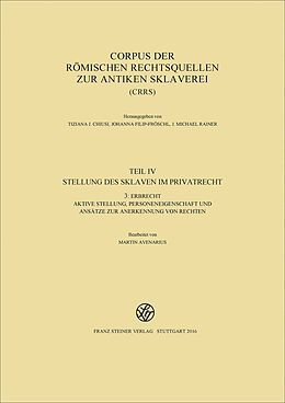 Fester Einband Corpus der römischen Rechtsquellen zur antiken Sklaverei (CRRS) von 