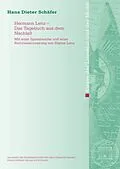 E-Book (pdf) Hermann Lenz  Das Tagebuch aus dem Nachlaß von Hans-Dieter Schäfer