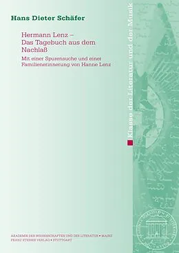 E-Book (pdf) Hermann Lenz  Das Tagebuch aus dem Nachlaß von Hans-Dieter Schäfer