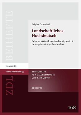 E-Book (pdf) Landschaftliches Hochdeutsch von Brigitte Ganswindt