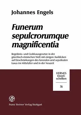 E-Book (pdf) Funerum sepulcrorumque magnificentia von Johannes Engels