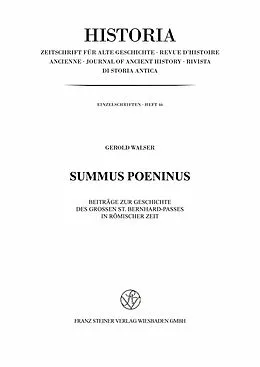 E-Book (pdf) Summus Poeninus von Gerold Walser
