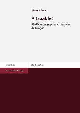 E-Book (pdf) À taaable! von Pierre Rézeau