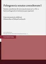 Fester Einband Palingenesia senatus consultorum. Vol. 1 von 
