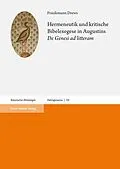 E-Book (pdf) Hermeneutik und kritische Bibelexegese in Augustins "De Genesi ad litteram" von Friedemann Drews