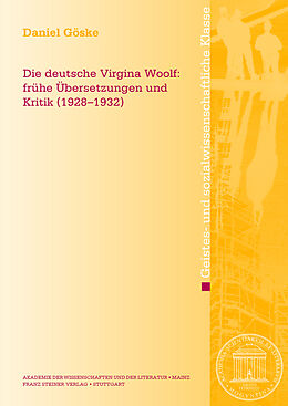 Kartonierter Einband Die deutsche Virginia Woolf von Daniel Göske