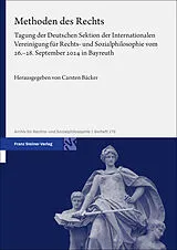 Fester Einband Methoden des Rechts von 