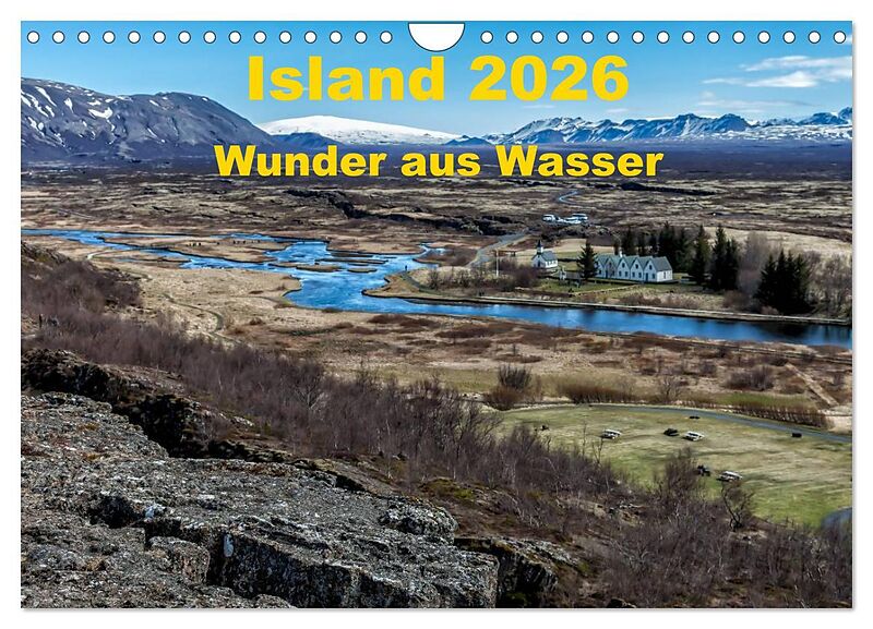 Island  Wunder aus Wasser (Wandkalender 2026 DIN A4 quer), CALVENDO Monatskalender