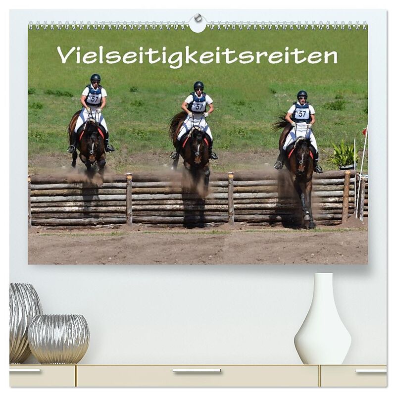 Vielseitigkeitsreiten (hochwertiger Premium Wandkalender 2026 DIN A2 quer), Kunstdruck in Hochglanz