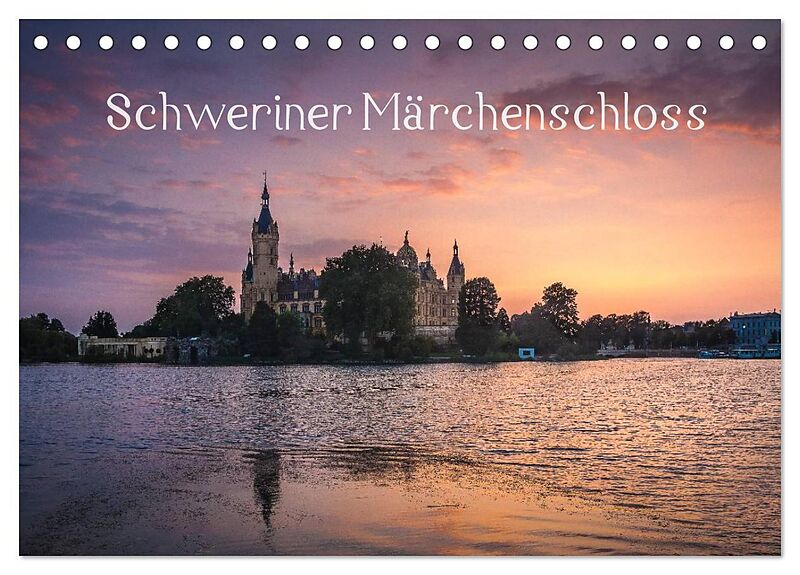 Schweriner Märchenschloss (Tischkalender 2026 DIN A5 quer), CALVENDO Monatskalender