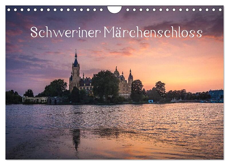 Schweriner Märchenschloss (Wandkalender 2026 DIN A4 quer), CALVENDO Monatskalender