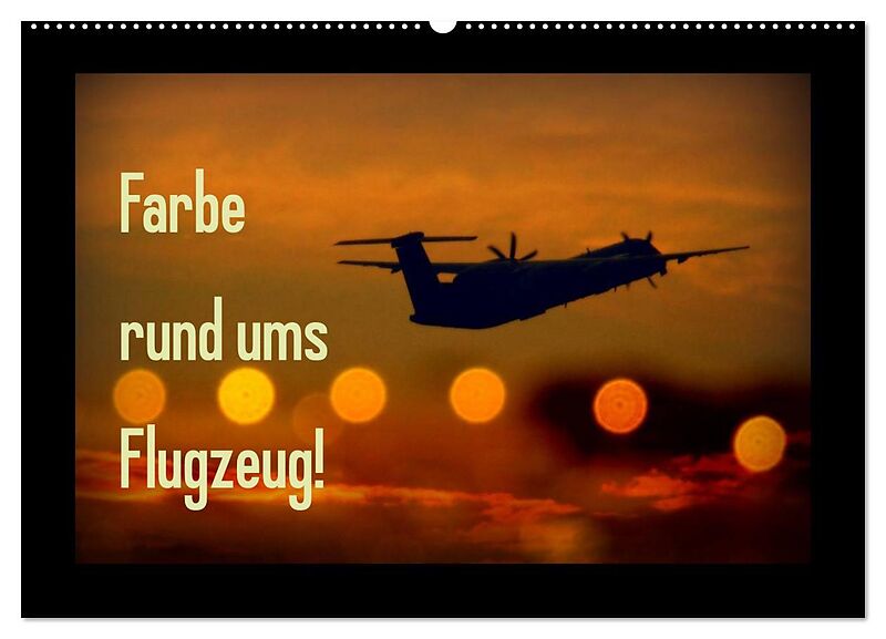 Farbe rund ums Flugzeug! (Wandkalender 2026 DIN A2 quer), CALVENDO Monatskalender